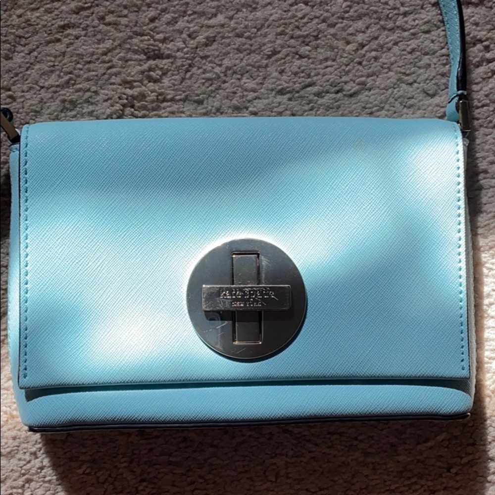 Kate Spade Baby Blue Shoulder/Cross body Purse